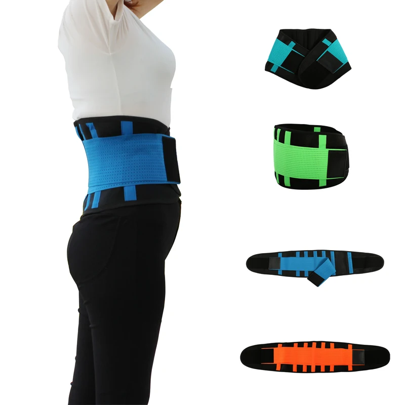

Sports Adjustable Elstiac Waist band Support Belt Lumbar Back Support Exercise Belts Brace Slimming Belt Waist Trainer HH08