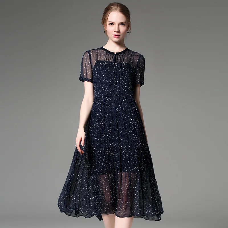 new silk dress designs