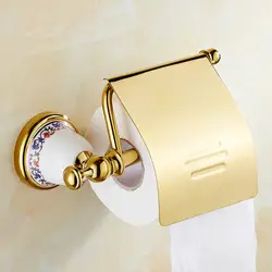 2 Стиль античная латунь держатель для туалетной бумаги полки золото, ретро кухня держатель туалетной бумаги латунь, Медь держатели бумаги