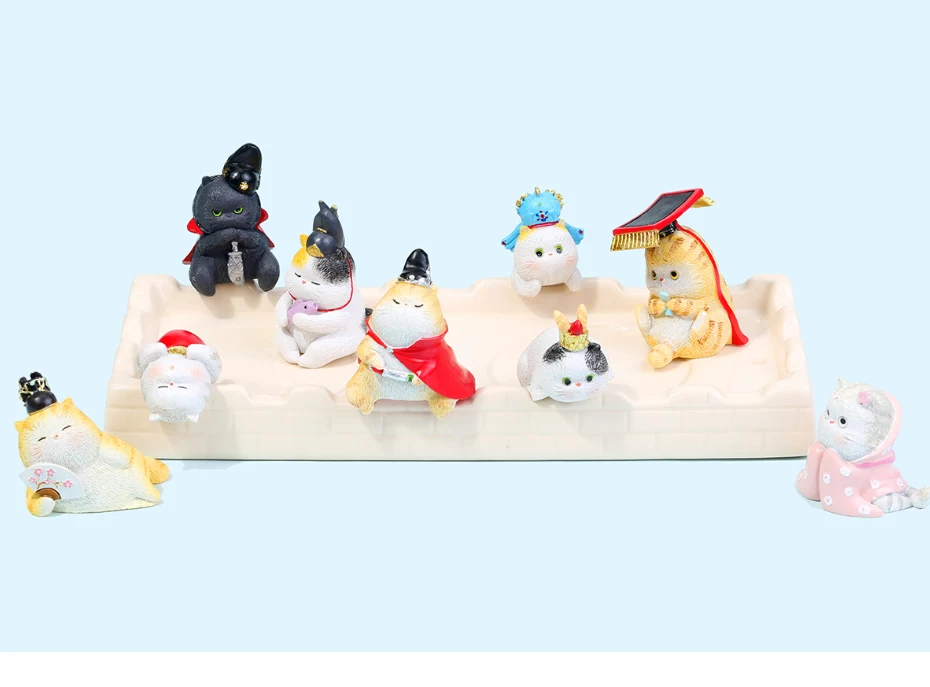 Mini Forbidden City kitten ornaments toys 01