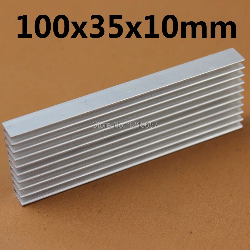 

5pieces lot Aluminum Heat sinks Cooling Heatsink IC LED Cooler 100x35x10mm