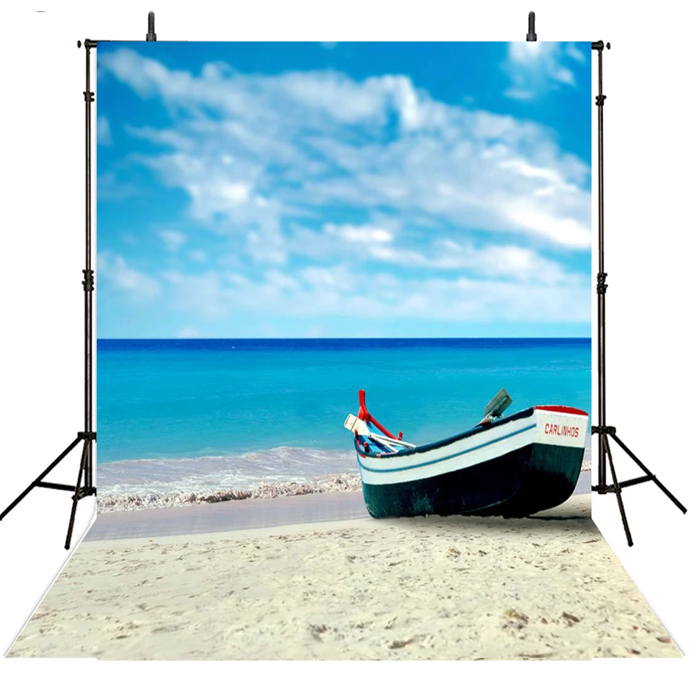 

Sea Beach Photography Backdrops Summer Vinyl Backdrop For Photography Holiday Sky Background For Photo Studio Foto Achtergrond
