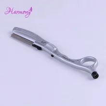 2pcs Silver color Ultrasonic Hot Vibrating Razor for hair cut/ human hair extension US,EU PLUG, Heat Hair Scissor Trimmers L-538