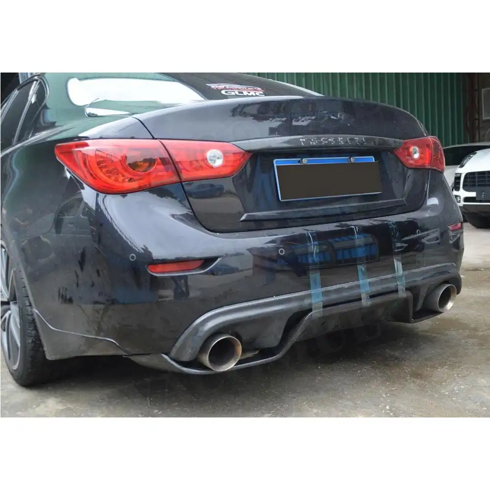 Автомобильный задний бампер из углеродного волокна для Infiniti Q50 Q50L Q50S 2014 2015 2016 2017 J