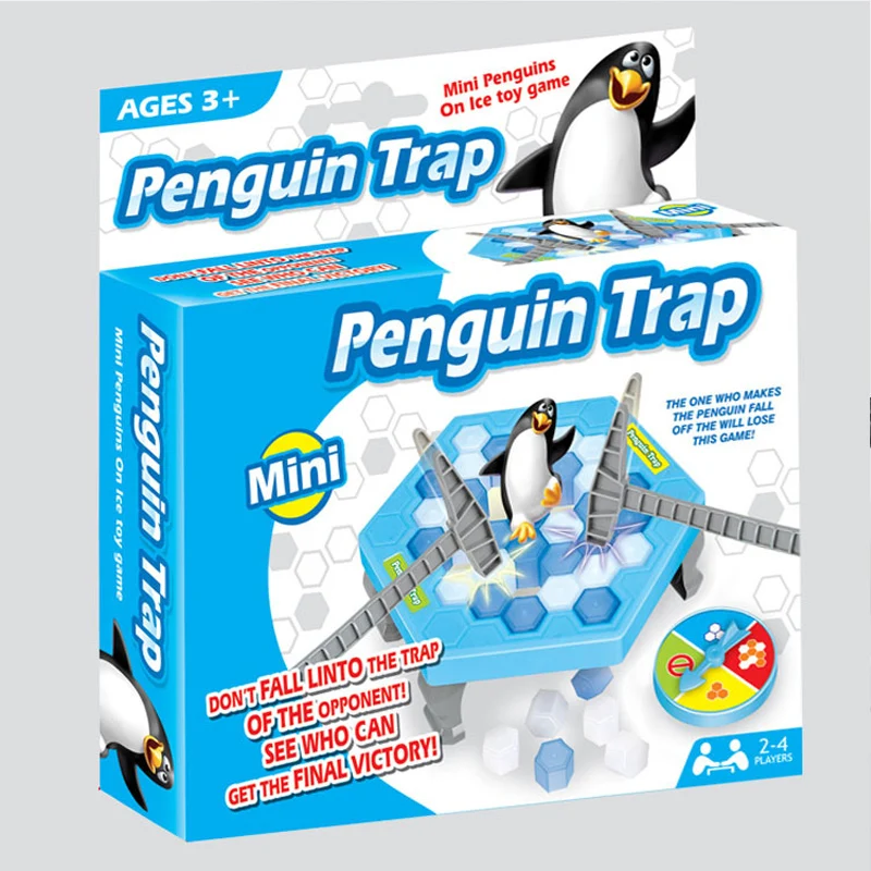 

MINI Ice Breaking Save The Penguin Family Fun Game Penguin Trap Activate Funny Table Game Interactive Entertainment Toy