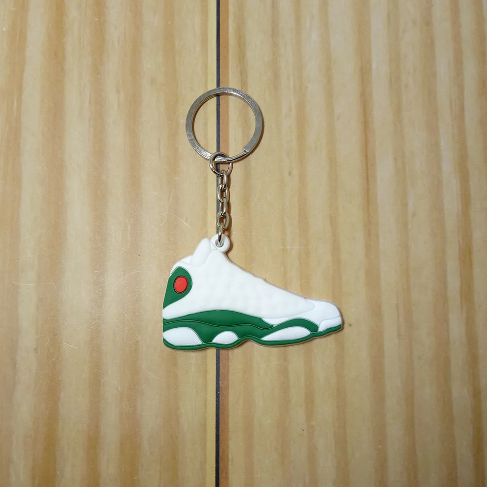Мини Силиконовые кроссовки Jordan Брелок для ключей обувь автомобильный держатель для ключей Женская Мужская сумка очаровательные аксессуары Подвеска для ключей подарки - Цвет: G