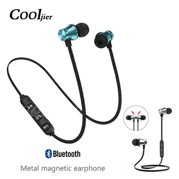 

Magnetic attraction Bluetooth Earphone Sport running Stereo Wireless Bluetooth Headset Noise reduction Earbuds Earphone with mic