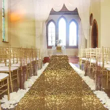 Свадебная вечеринка блеск золота ковры, украшения Mariage блестящими пайетками Ковры проходу бегун 4ftx25ft(1.2 см x 750 см золото шампанское белый