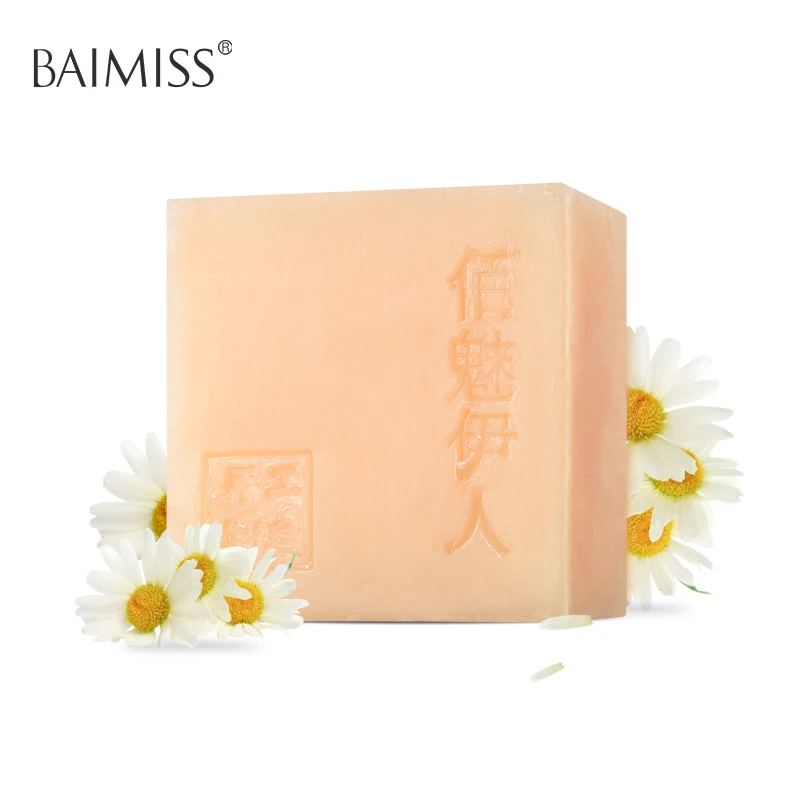 

BAIMISS Chamomile Soothing Soap Face Cleansers Skin Care oil control Black Head Remover Deep Cleansing Whitening Beauty