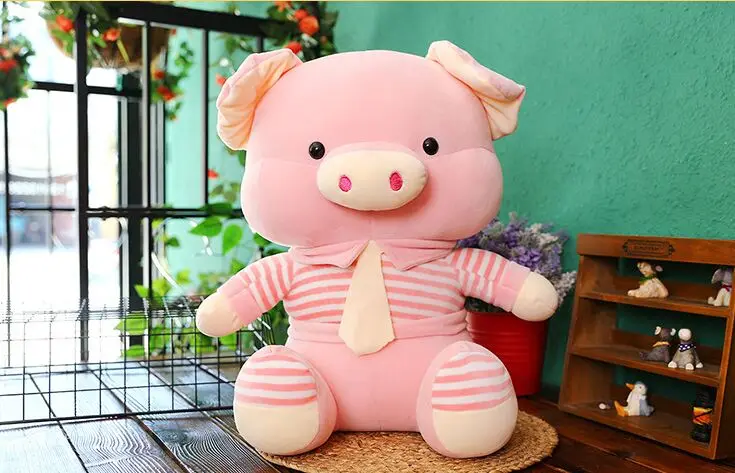 Большой 40 см прекрасный розовый поросенок плюшевые игрушки творческая копилка Мягкая кукла подушка игрушка Рождественский подарок b2912