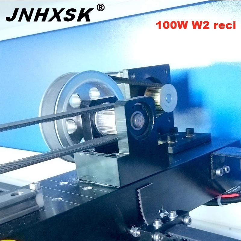 JNHXSK 100 Вт reci CNC маршрутизатор CO2 лазерный резак и гравировальный станок ткань
