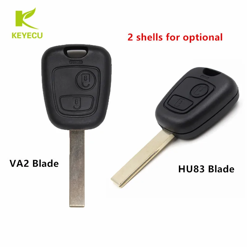 

KEYECU New Replacement Remote Key Shell Case 2 Button For Citroen C1 C2 C3 Xsara picasso Remote plastic Key Fob Case