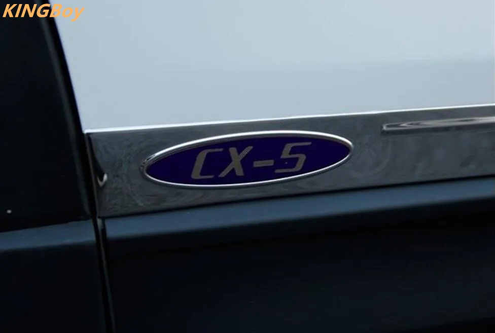 Боковое украшение боковой двери из нержавеющей стали для Mazda CX-5- второго поколения