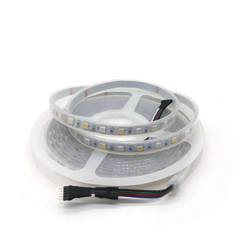 SZYOUMY Бесплатная доставка 12 V 5 м 5050 SMD 60 светодиодный s/M трубки 300 светодиодный s трубки для мотоцикла Водонепроницаемый IP67 RGBW/RGBWW Светодиодные