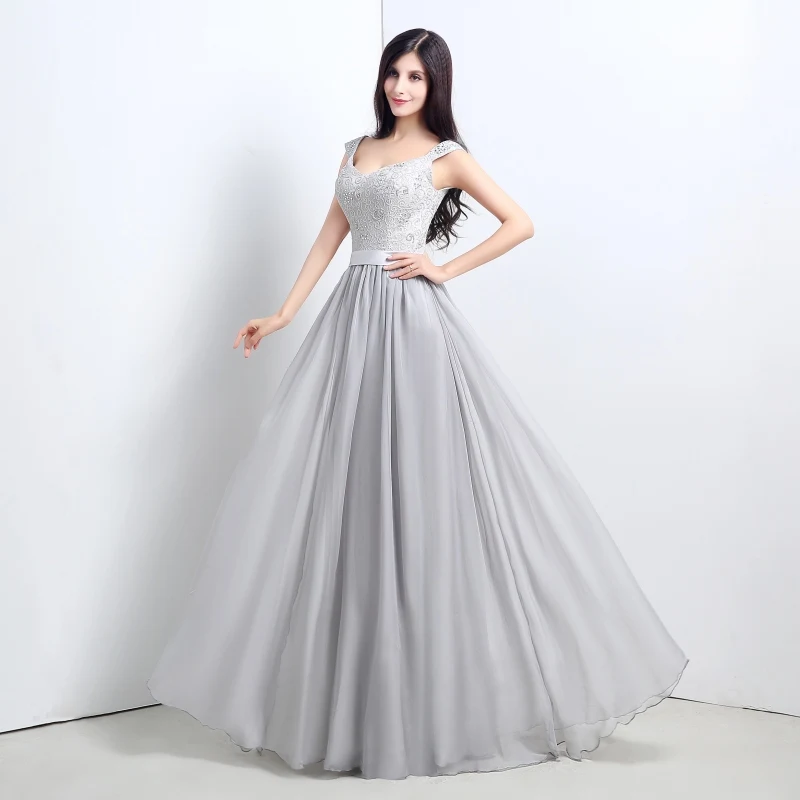 silver maid of honour dresses