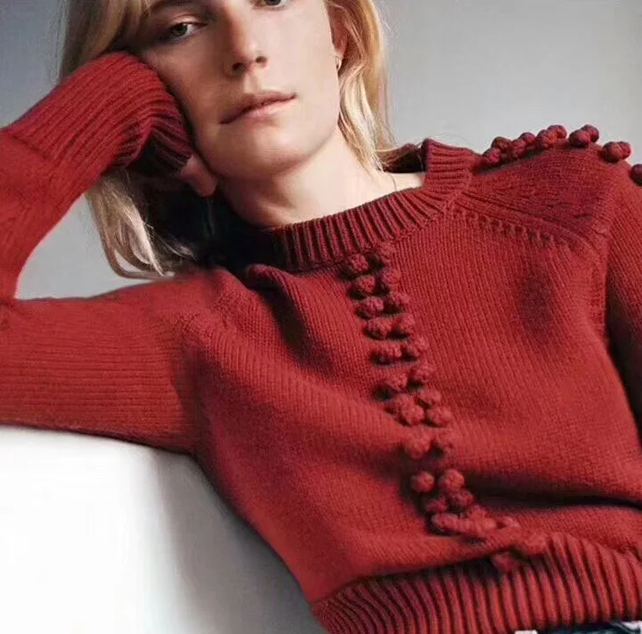 

100% cashmere christmas sweaters women labor intensive pullover feminino pull femme hiver knitted elegant winter sueter mujer