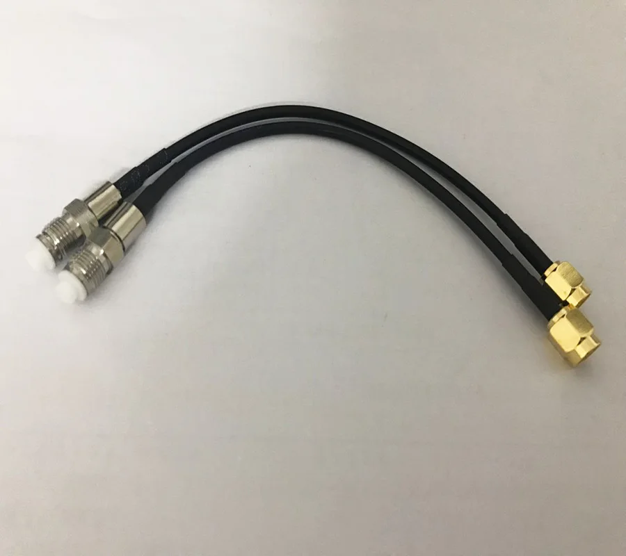 FME female to SMA male прямой обжим для RG174 Соединительный кабель 15 см|female cable connectors|female