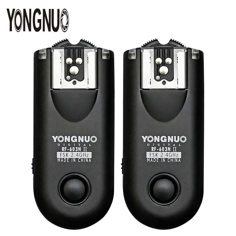 Yongnuo RF-603 N3 2.4GHz Wireless Flash Trigger//Wireless Shutter Release Transceiver Kit for Nikon D90//D3100//D5000//D7000