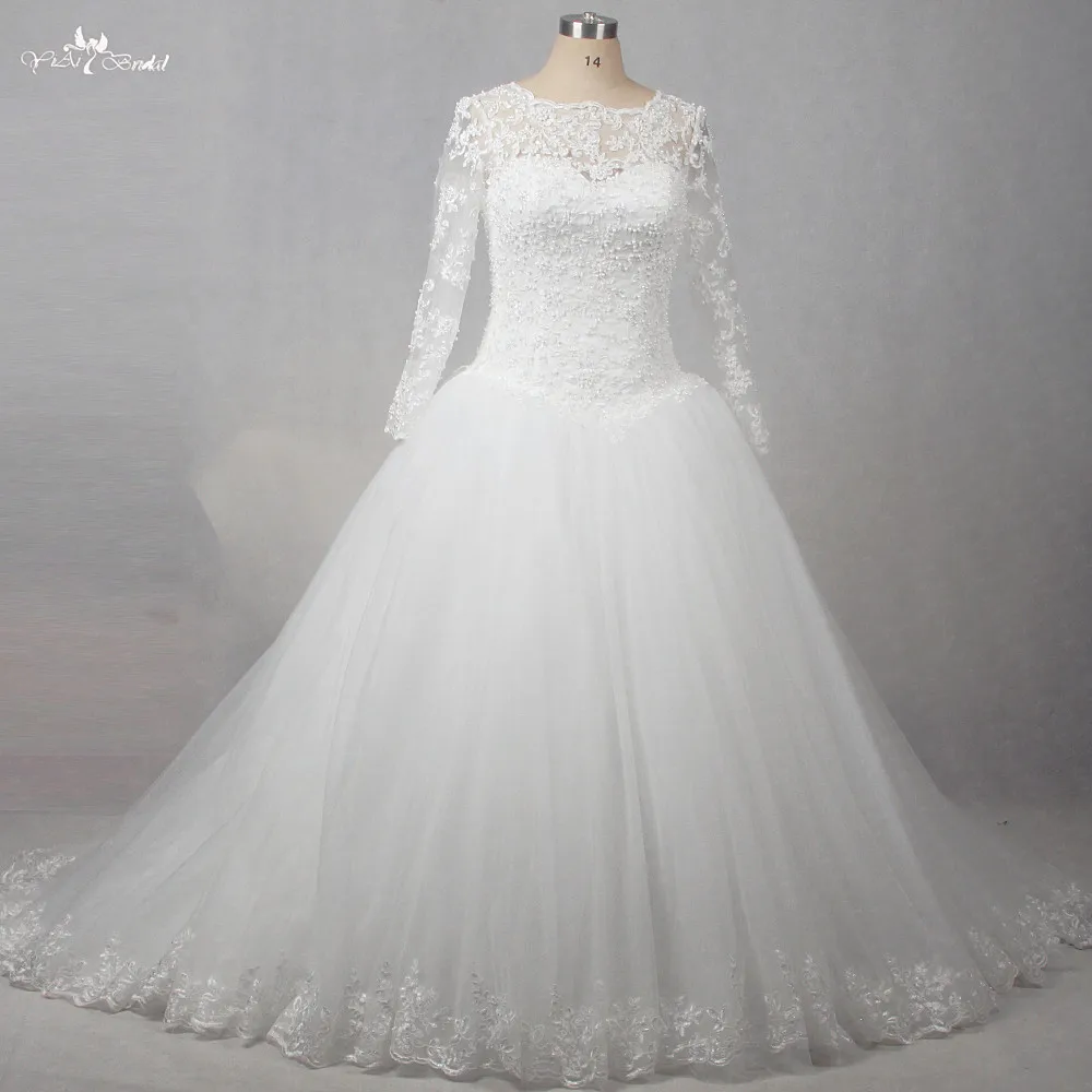 RSW1255 реальные фотографии Yiaibridal Жемчуг Бисероплетение Vestido De Noiva Longa Robe De Mariee