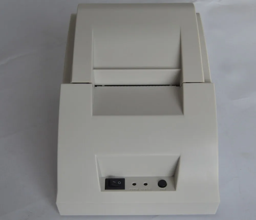USB интерфейс POS 5890C мини 58 мм Термальный чековый принтер билетов термальный принтер купюр принтер точечный матричный - Цвет: White