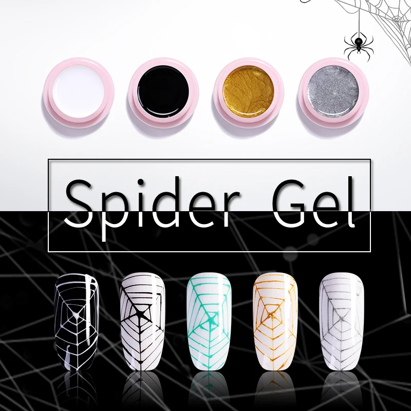 

UR SUGAR 5ml Creative Spider Painting Gel Wire Drawing Elasticity Point Line Painting Gel Pulling Silk Soak Off UV Gel Varnish