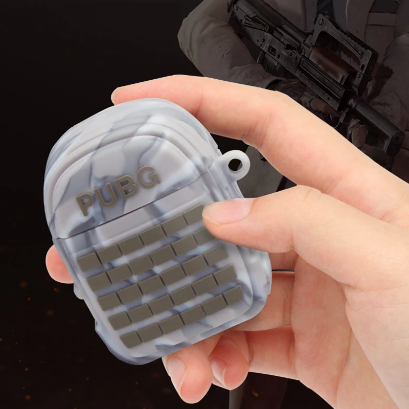 Мягкий силиконовый беспроводной чехол для Apple Airpods противоударное покрытие игра