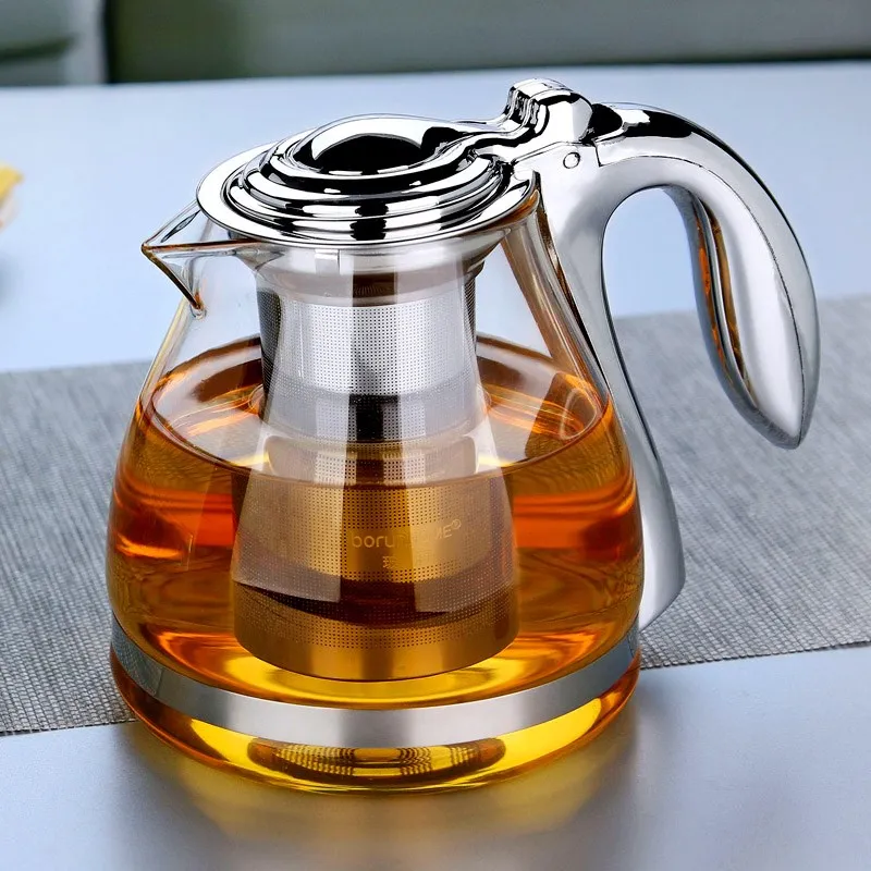 large capacity tea pot elegant cup glass tea set glass