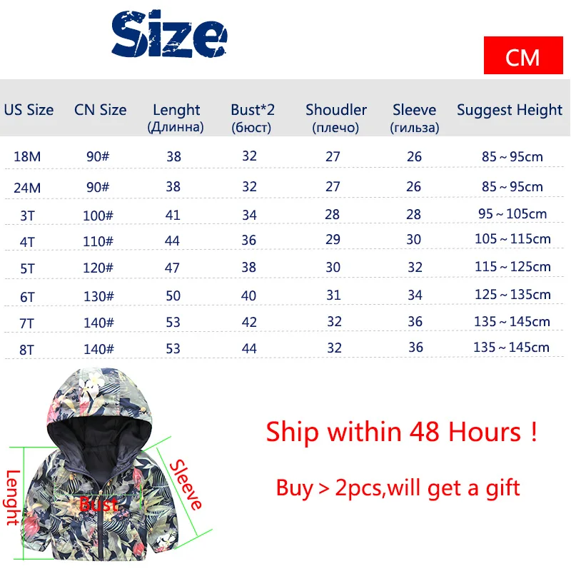 2018 New Arrivals Spring Children Camouflage Hooded Jackets For Boy Girls Outwear Clothes Kids Long Sleeve Windbreaker CMB319