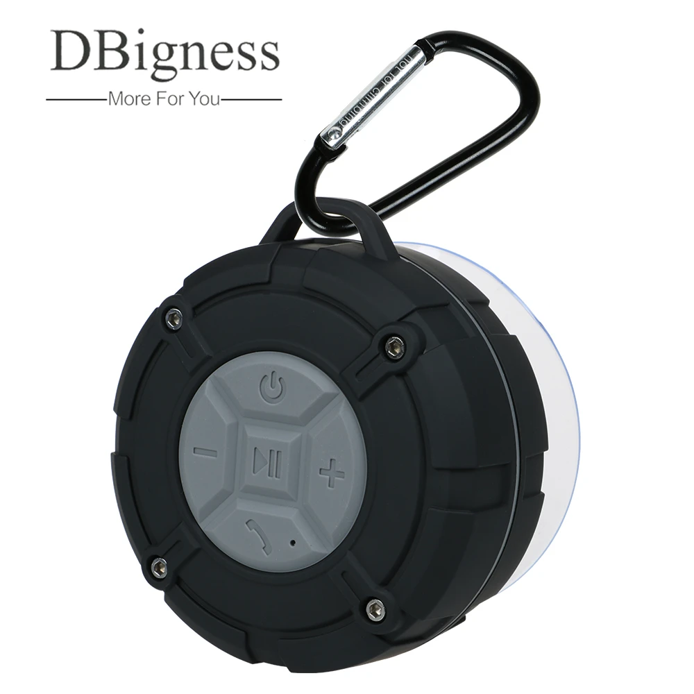 

Dbigness Bluetooth Speaker Waterproof Suction Shower Speaker for Car Portable Wireless Speaker Handfree for Phone Samsung Xiaomi