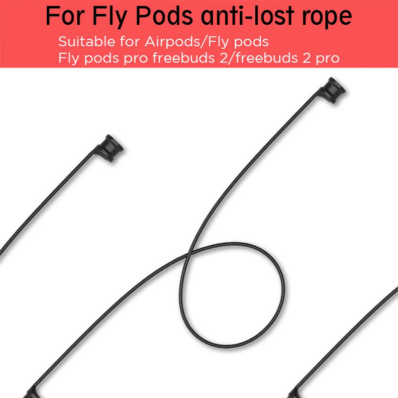 Anti-lost Rope For Honor FlyPods Rope Earphone Accessories Headphone Strap For FlyPods FreeBuds 2 Pro Silicone Holder Cover