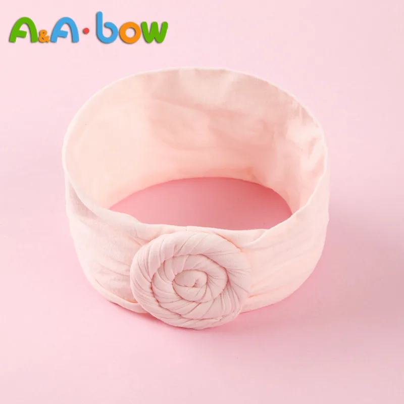 new born baby accessories	 1pcs Wide Nylon Bow Headband with Rose Flower, Soft Elestic Wide Head wraps, Cute Nylon Turban Headband Girls Hair Accessories cool baby accessories Baby Accessories