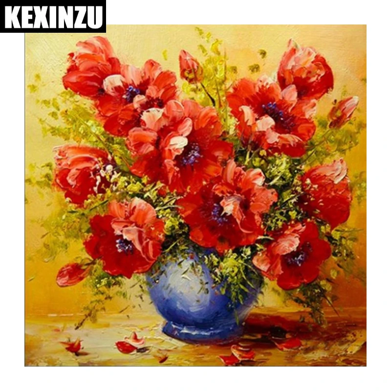 

5d diy diamond painting-vase-full square/round Diamond Embroidery Mosaic diy Cross Stitch Rhinestone Wedding decoration