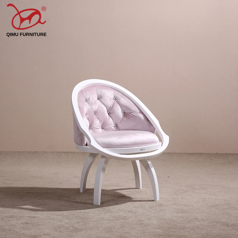 

Floral color Soft cushioned chairs solid wood for the living room chairs antique wooden furniture bedroom lounge chair M088