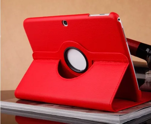 360 Degree Rotating Stand Booklet Flip Smart Cover Case Skin for Samsung Galaxy Tab 3 10.1 Inch P5200 Megenetic PU Leather |