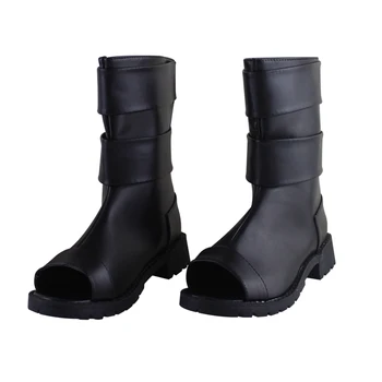 

Anime Naruto Uzumaki Naruto Cosplay Shoes Black Peep Toe Boots Pu Leather Shoes Halloween Naruto Cosplay Costume Boots