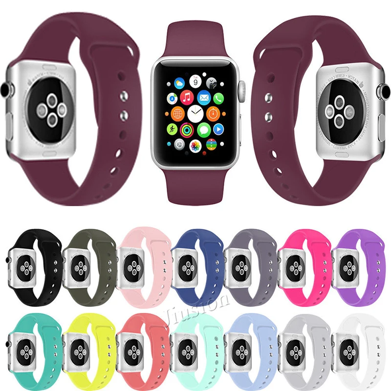 

Silicone Replacement Strap for Apple Watch 38MM 42MM for 3/2/1