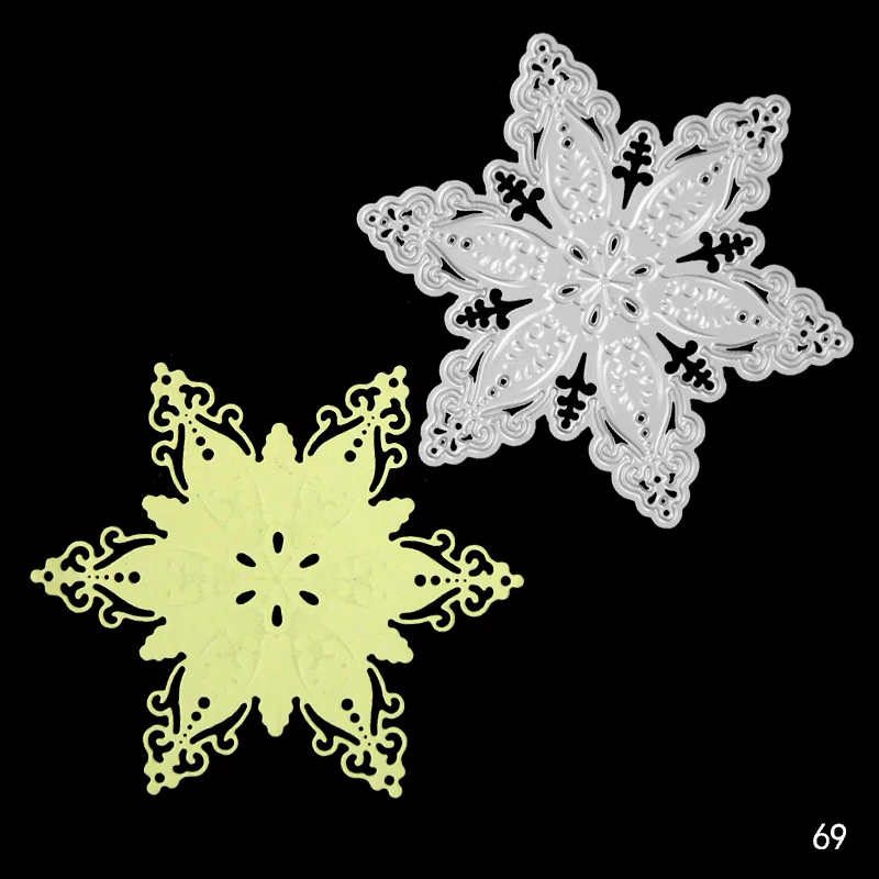 

Snowflake shape mold cutting metal cutting mold making DIY scrapbook album decoration embossing mold