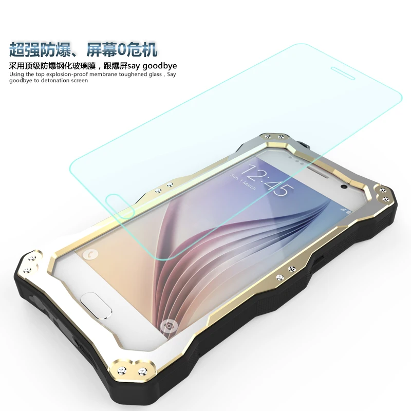 Роскошный полноразмерный защитный чехол для Samsung Galaxy S6 Edge противоударный