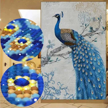 

65*120 special Diamond embroidery 5d round drill diamond cross stitch fishes diamond mosaic bead pattern diy decorative sticker