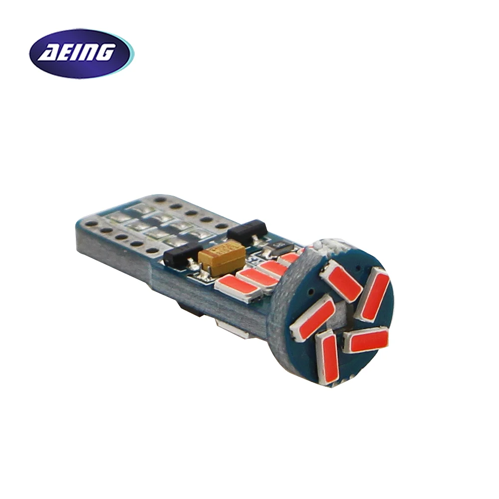 

AEING 1*12V/24V T10 W5W LED Bulb CANBUS NO ERROR 4014 SMD Trunk/Door/ License Plate Light/Reading Dome lights Lamp Bulbs