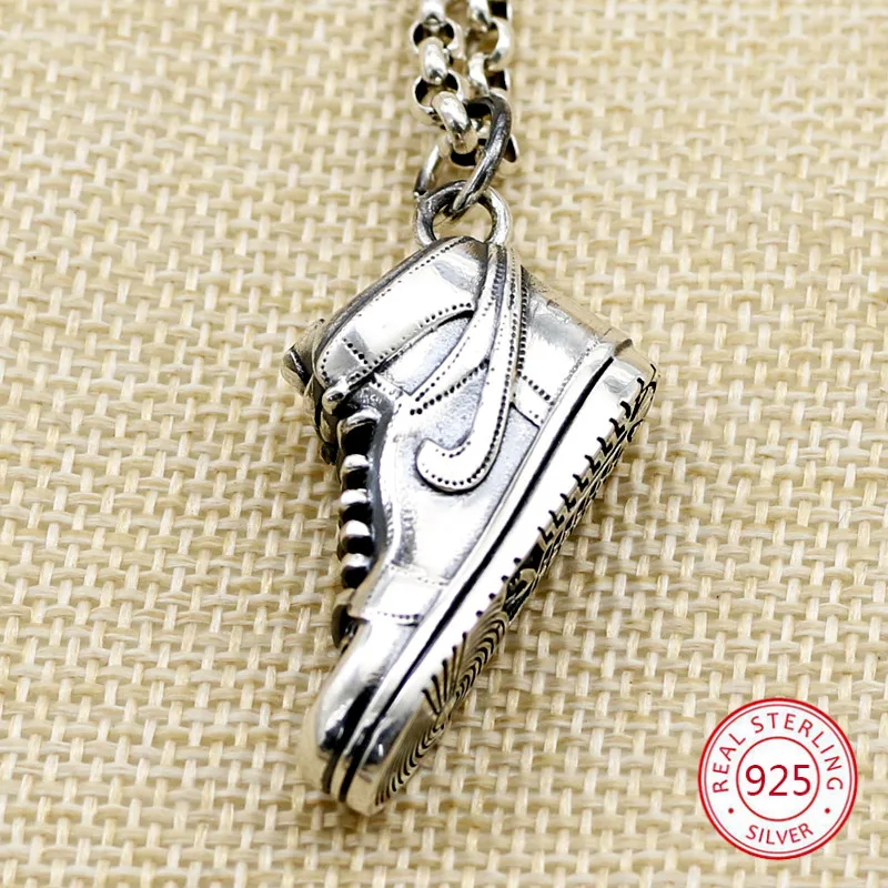 

S925 sterling silver pendant personalized creative fashion accessories shoes styling to send lover gift 2019 new hot
