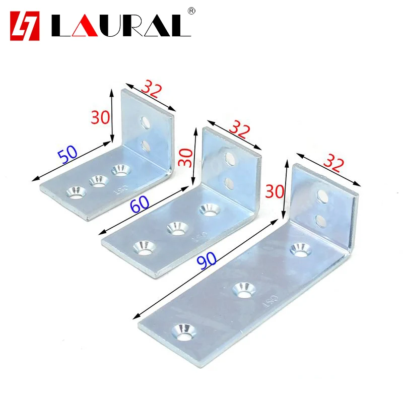 Custom Laminate Support Furniture Connector Universal Nickel-Plated Angle Iron Right L-Shaped | Обустройство дома