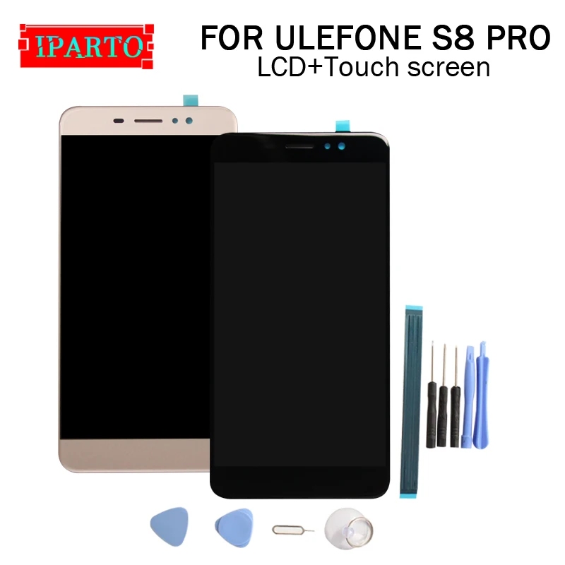 

5.3 inch ULEFONE S8 PRO LCD Display+Touch Screen Digitizer Assembly 100% Original New LCD+Touch Digitizer for S8 PRO+Tools