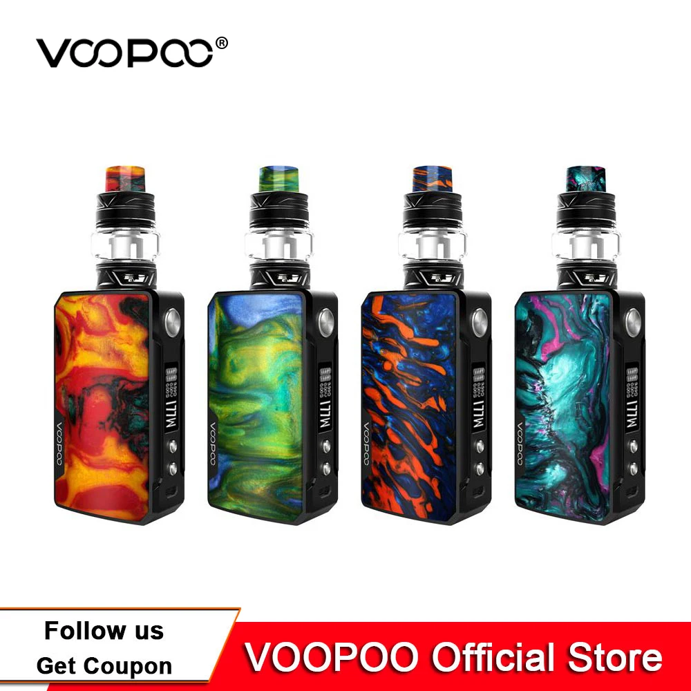 

Stock VOOPOO DRAG 2 Box Mod 5ml Uforce T2 Tank Uforce U2 N3 Coil 177W Max Output Electronic Cigarette Vs Voopoo Drag Nano
