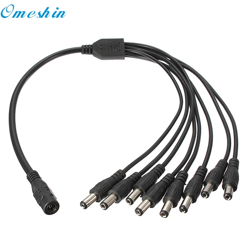 

OMESHIN Factory Price 8 Channel Power Cable Splitter For Secuirty System Camera DC 1 Female to 8 Male Nov9 Drop Shipping