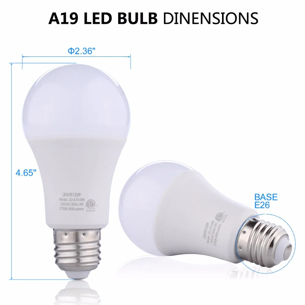 A19 LED Bulb 2700k-3