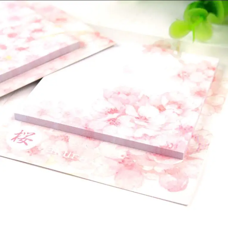 20 упаковок/партия Новые Романтические блокноты Sakura 8 дизайнов квадратная липкая