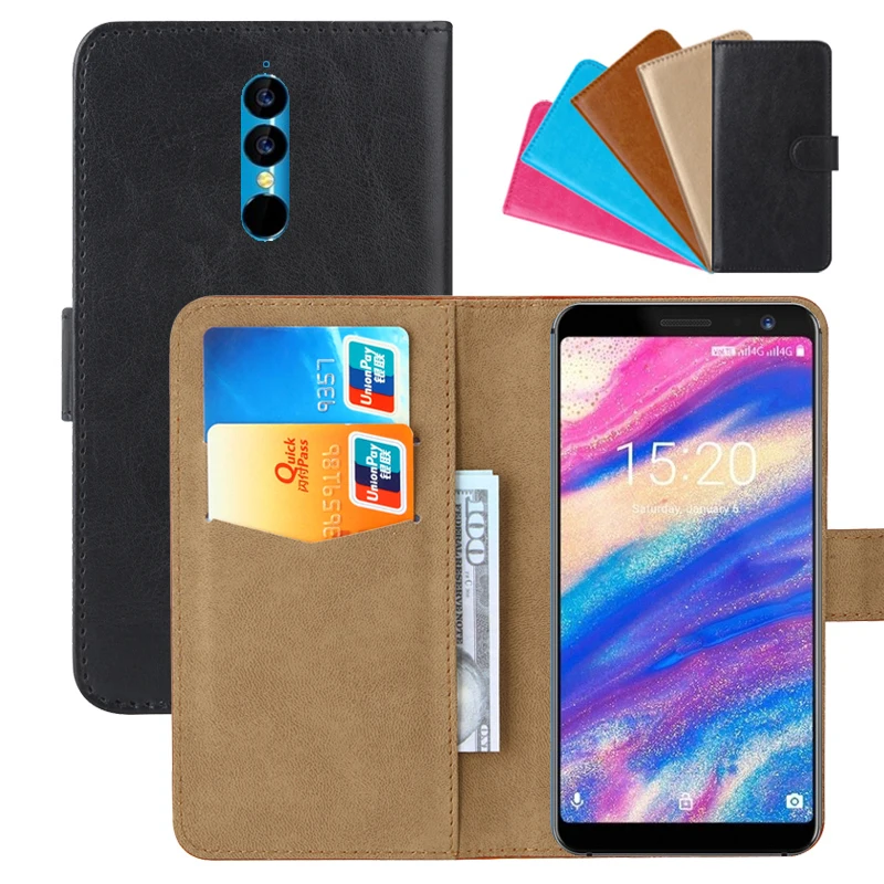 Luxury Wallet Case For UMIDIGI A1 Pro PU Leather Retro Flip Cover Magnetic Fashion Cases Strap | Мобильные телефоны и