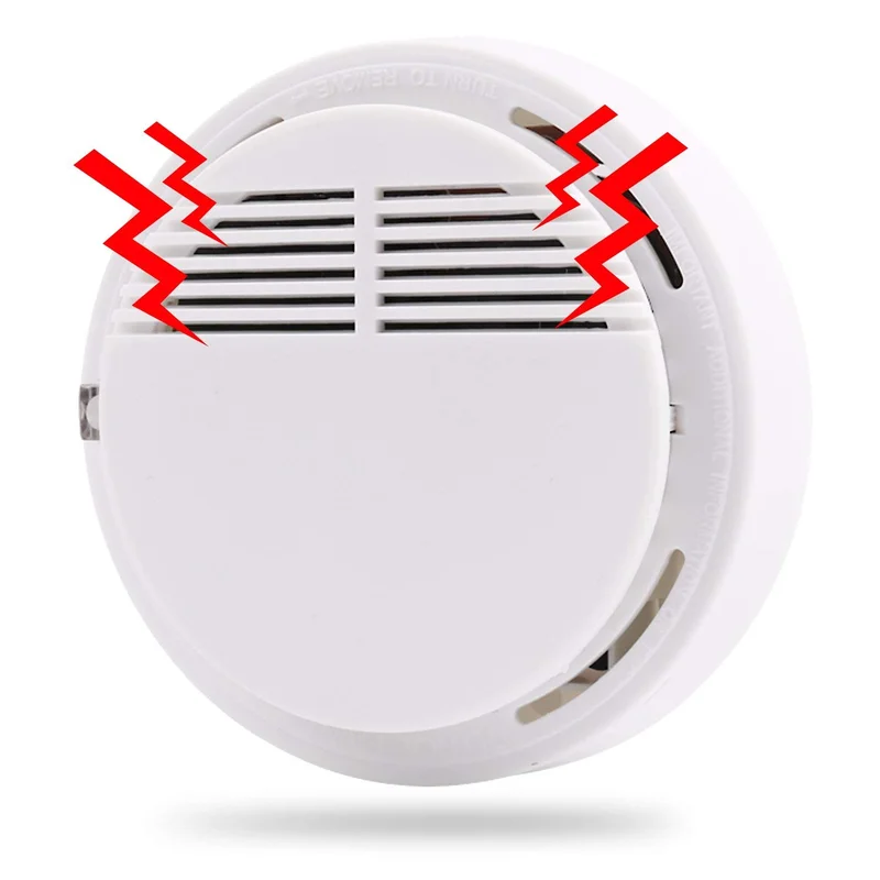 

Smoke Detector Fire Alarm Detector Independent Smoke Alarm Sensor for Home Office Security Photoelectric Smoke Alarm