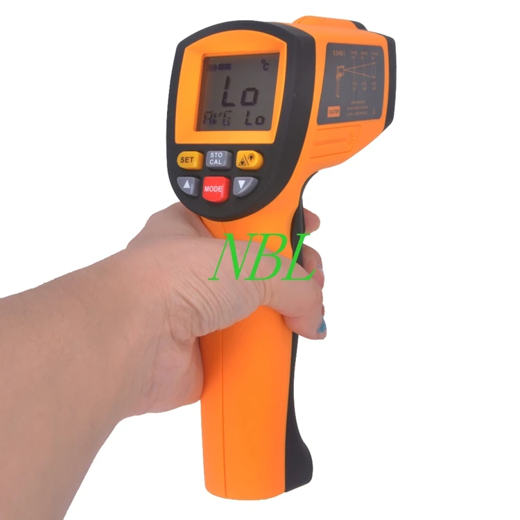 

GM1850 LCD Temperture Measurement Digital Non-contract IR Infrared Gun Thermometer Laser GunTester Range 200~1850 Degree